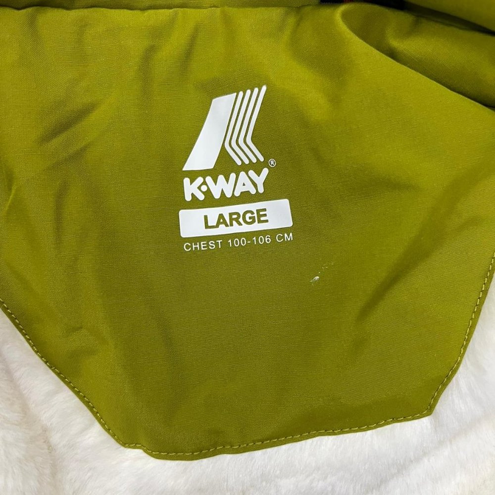 NWT K-Way Italy by kappa coat heavy jacket with hoodie - Picture 3 of 5